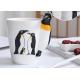 450ml High Temperature Penguin Coffee Mug With Lid And Spoon