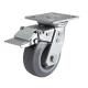 Edl Heavy Duty 5 300kg Plate Brake TPE Caster Wheel 7025-56 with 6mm Plate Thickness