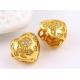 wholesale 24K Gold plated fashion jewelry, heart shaped stud earrings for women