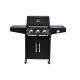 Gas Barbecue Grills Outdoor With Stove hybrid grill 3 1 burners Butane for Tailgating