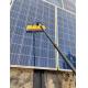 Extendable Solar Panel Cleaning Pole with Water Spray Nozzle Telescopic Brush Kit