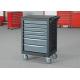27 Inch Gray Color Workshop Storage 7 Drawers Tool Trolley Cabinets