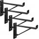 Industrial Wall Brackets with Lip and CNC Stamping 12 Inch Heavy Duty Metal Storage