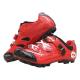 ODM Red Cycling Mountain Mtb Shoes With SPD Pedal