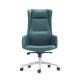 Dark Green Executive Leather Office Chair Upholstery Armrest