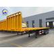 Tread 1820mm 40FT 40 Tons Skeleton Chassis Truck Container Flatbed Trailer Used Tractor Trailer