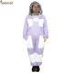 Three Layer Ventilated Beekeeping Outfits in Fashionable Purple Color for Extra Strength Protection