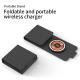 Transparent Portable Folding Fabric 15W  Magnetic Qi Wireless Phone Charger For Iphone 14 Pro Max