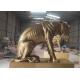 Casting Life Size Painted Animal Fiberglass Big Cat Sculpture Public Decoration