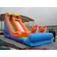 Rotating Large Inflatable Slide With Inflatable Trampoline Jumping Bouncer