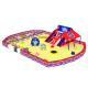 Multifunction Kids Playground Equipment With Plastic Slide , Tube , PVC Foam