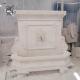 Beige Marble Wall Water Fountain Outdoor Large Stone Fountains Hand Carved Villa Garden Decoration