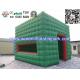 Green Cube Inflatable Cube Tent / Inflatable Marquee Tent For Advertising
