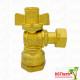 Water Control Single Union Ball Valve With Brass Handle With Female Threaded Connector