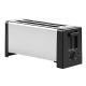 Household Appliance Pop Up Long Slot Toaster 2 Slice Silver And Black