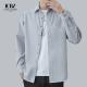 LCBZ Custom Color Oversized Mens Shirt Jacket in Heavy Cotton for Casual Autumn Wear