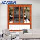 Guangdong NAVIEW Standard Custom Wooden Color Aluminium Sliding Window