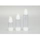 15ml 30ml 50ml White Plastic Pump Bottle Refillable forlotion