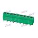 Green Color 5.0 mm Screw Terminal Blocks Female Right Angle for PCB