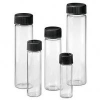 Black  Phenolic Cap Neutral 4.5ml 1 Dram Glass Screw Top Vials