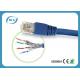 Full Copper STP Patch Cable Cat7 Type Gold Plated RJ45 Male Plugs / Plug Boots