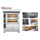 PID Commercial Bakery Kitchen Equipment 2 Layer 4 Trays Electric Oven Plus Proofer
