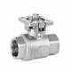 304 stainless steel two-piece high platform ball valve two-piece wire buckle internal thread pneumatic ball valve 4