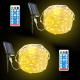 200LED Leather Wire Fairy Light Outdoor Waterproof Solar Decorative String Lights