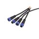 1 Meter M15 Waterproof Extension Cables F Shape Plastic Shell PVC Jacket For Solar Energy