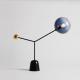 Modern creative Glass LED Table Lamp for Living Room Grass Shade Metal Black simple table lamp(WH-MTB-25)