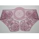 Purple Lace Collar Applique Floral Embroidered Tulle Mesh Trim For Neckline