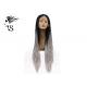 Long Gray Synthetic Box Braid Lace Front Wigs With Dark Roots For Afirica Girls