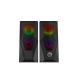 Hot Sale Portable Computer Laptop 2.0 USB Speaker PC Accessories LED Lighting Mini Active Plastic Design DC Power AUX Audio Line