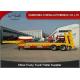 13 Meters 3 Axle Lowboy Trailer 60 Tons Hydraulic Ladder Yellow Color