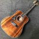 Custom KOA 12 Strings Left Handed KOA Wood Acoustic Guitar
