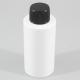2.02oz60ml Mini White PET Flat Shoulder Liquid Lotion Cream Bottle With Screw Cap Sprayer Travel Portable Plastic Bottle