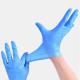 9 Inch Blue Disposable Medical Nitrile Hand Gloves Smooth Surface