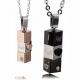 New Fashion Tagor Jewelry 316L Stainless Steel couple Pendant Necklace TYGN259