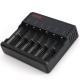 6 Bay 18650 Battery Charger , 18350 26650 Li Ion Battery Charger 100% Original