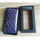 Simple style custom printed luxury paper packaging necktie gift box with window and color customized
