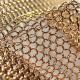 Bronze Color Chain Mail Ring Metal Mesh Curtain Panels For Space Divider