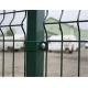 3 d Curved Green Plastic Coated Wire Fencing Panel With Full Complete Accessories