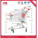 Supermarket Shopping Trolley Carts Convenience Store 90 / 100 / 120L Storage  Shopping Cart