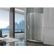 With Frame Inline Bathroom Glass Shower Screen 304 Stainless Sliding Steel Moving Door