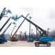 Long Boom Arm Truck With Cage Bucket 18m Self Propelled Straight Arm Aerial Work Platform