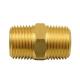3/4 X 3/4 Brass Hex Nipple , 250F Npt Male Thread For Pipe