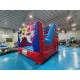 Fireproof 0.55mm Inflatable Jump House Baby Shark Cartoon Theme Blow Up Bounce House