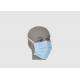 Eco Friendly Single Use Face Mask With Ties Blue Color Breathable 17 . 5 * 9 . 5CM