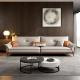 Small Home Nordic 3 4 Seater Sectional Couch Cowhide Leather Sofa Set