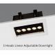 Adjustable LED Recessed Downlight LED Linear Downlight 5 Heads 10.5W